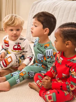 Multicolore - Lot de 3 pyjamas Snuggle courts (9mois-10ans)