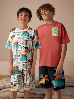 Multicolore - Pyjamas courts sous licence Pokemon 2 (3-14ans)
