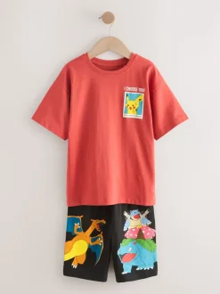 Multicolore - Pyjamas courts sous licence Pokemon 2 (3-14ans)