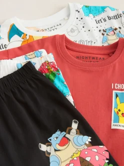 Multicolore - Pyjamas courts sous licence Pokemon 2 (3-14ans)