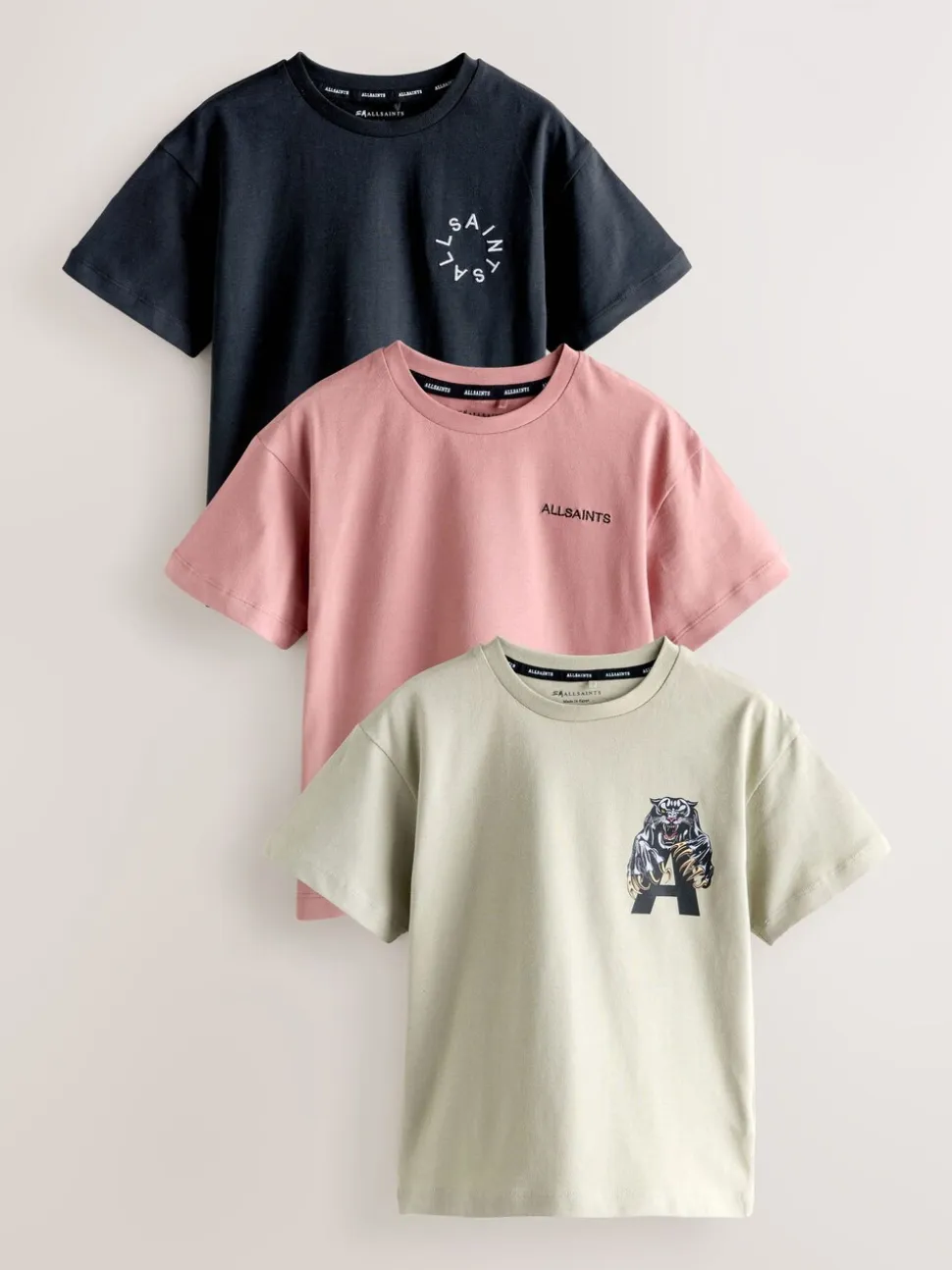 Multicolore Graphique - Lot de 3 T-shirts smALLSAINTS GARÇON à Col rond