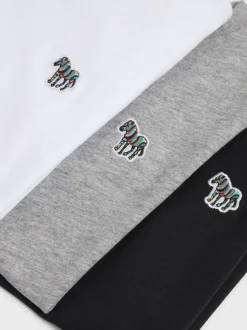 Multicolore imprimé zébré - Lot 3 t-shirts Paul Smith Junior Signature