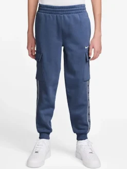 Mystic Navy - Jogging cargo Nike Club+ en poly avec bande