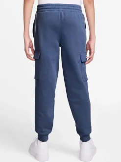 Mystic Navy - Jogging cargo Nike Club+ en poly avec bande