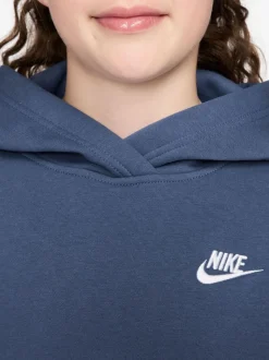 Mystic Navy - Sweat à capuche Nike Club en polaire à enfiler