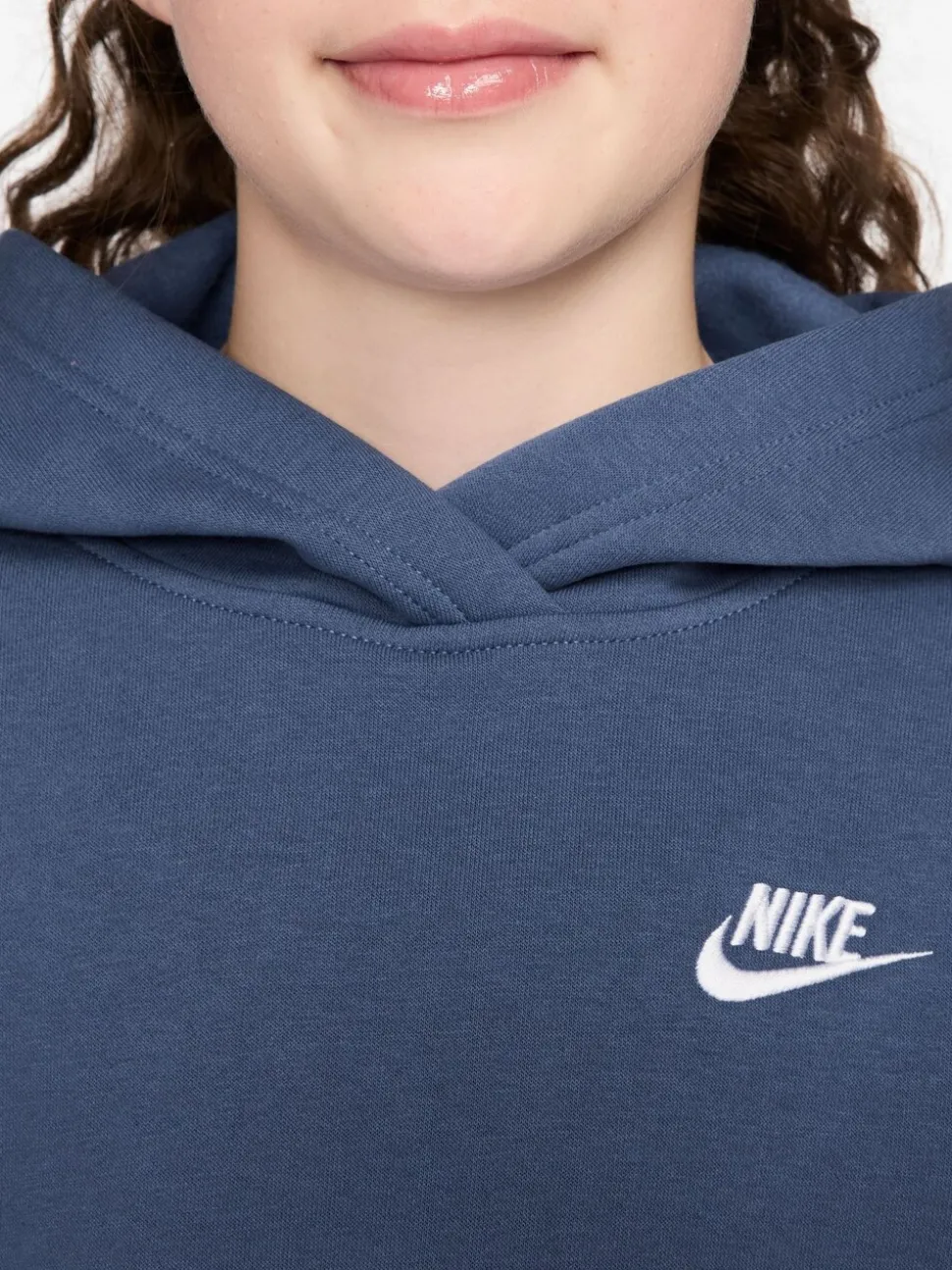 Mystic Navy - Sweat à capuche Nike Club en polaire à enfiler