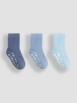 Nature Bleu - Jojo Maman Bébé Paquet de 3chaussettes très épaisses