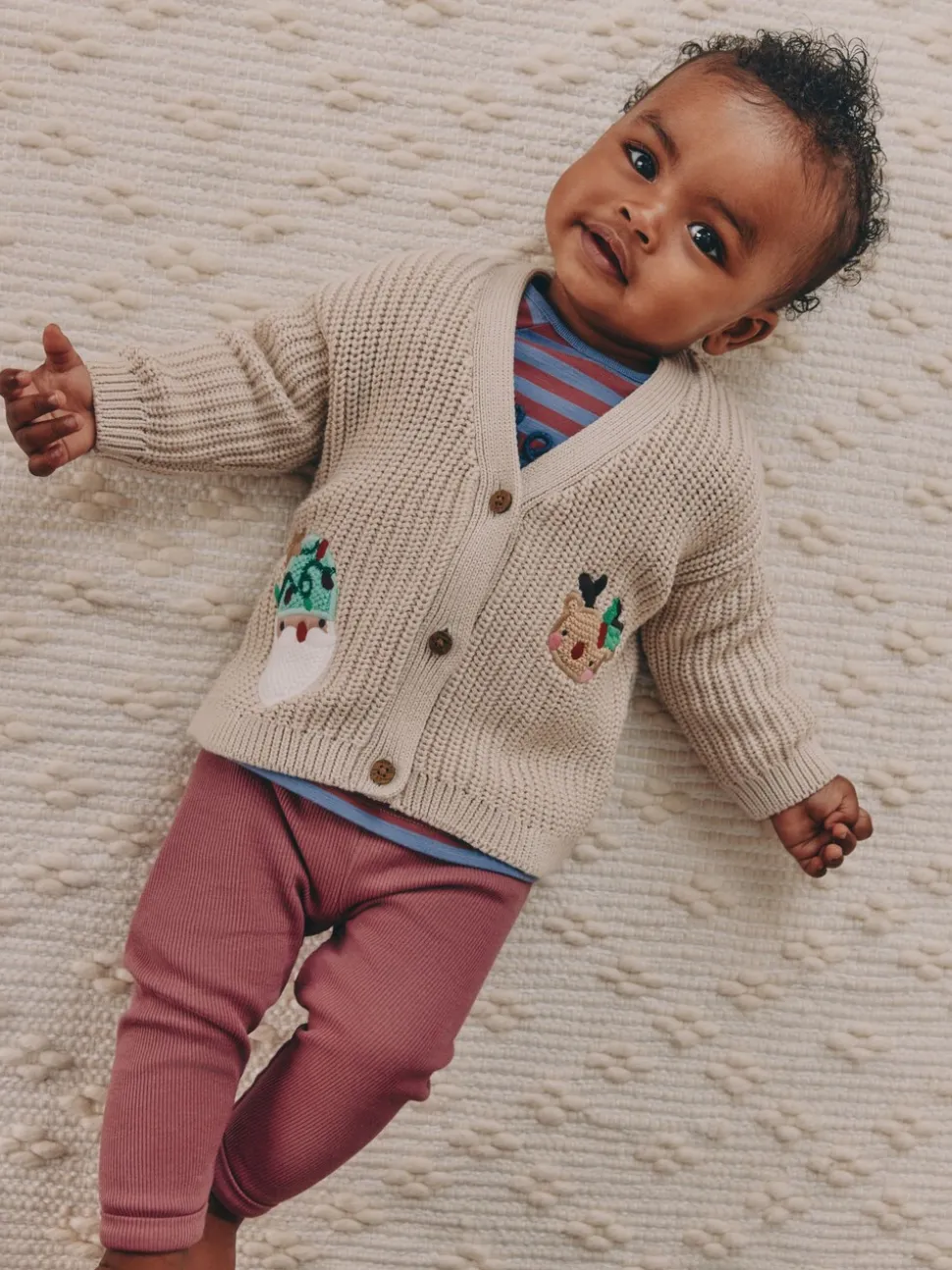 Nature Oh What Fun Noël - Cardigan en maille pour bébé