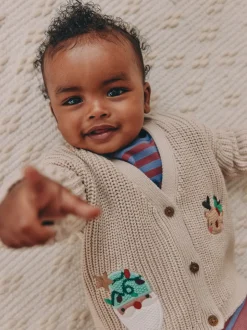 Nature Oh What Fun Noël - Cardigan en maille pour bébé