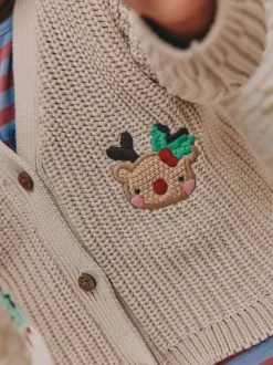 Nature Oh What Fun Noël - Cardigan en maille pour bébé