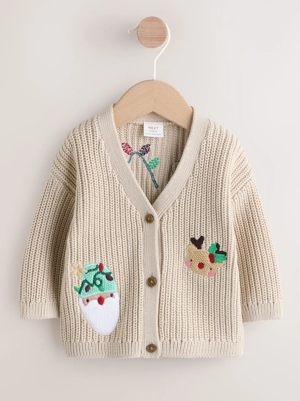 Nature Oh What Fun Noël - Cardigan en maille pour bébé