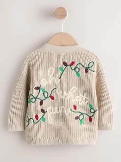 Nature Oh What Fun Noël - Cardigan en maille pour bébé