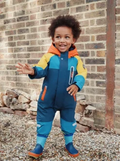 Navy Colourblock (en) - Combinaison de neige imperméable (3mths-7yrs)
