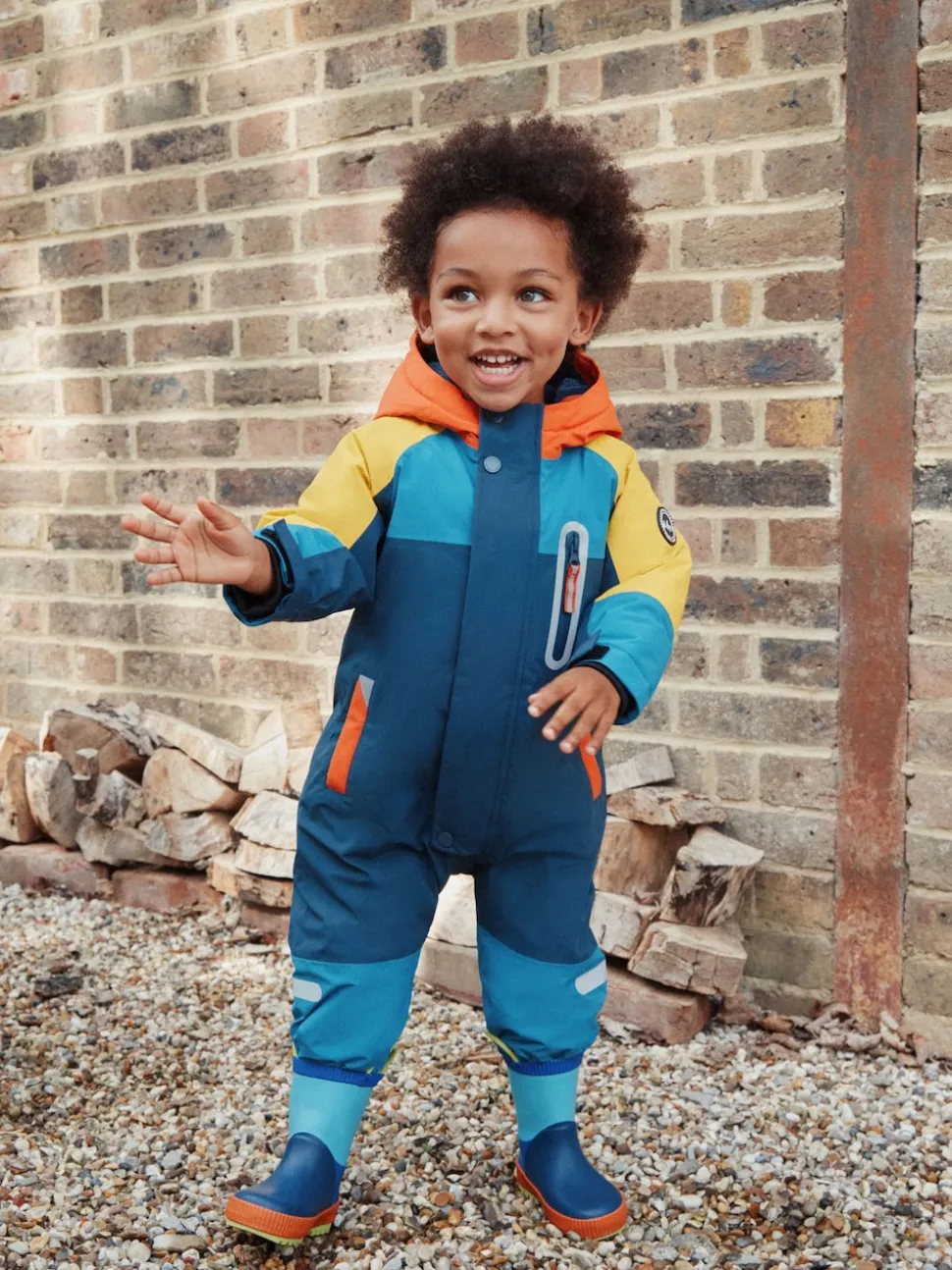 Navy Colourblock (en) - Combinaison de neige imperméable (3mths-7yrs)