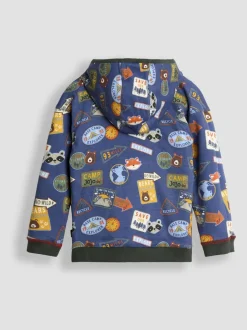 Navy Cub Club - Sweat à capuche réversible JoJo Maman Bébé Colour Block appliqué