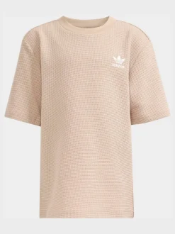 neutre - adidas Originals Ensemble T-shirt et Shorts oversize gaufrés Little Kids