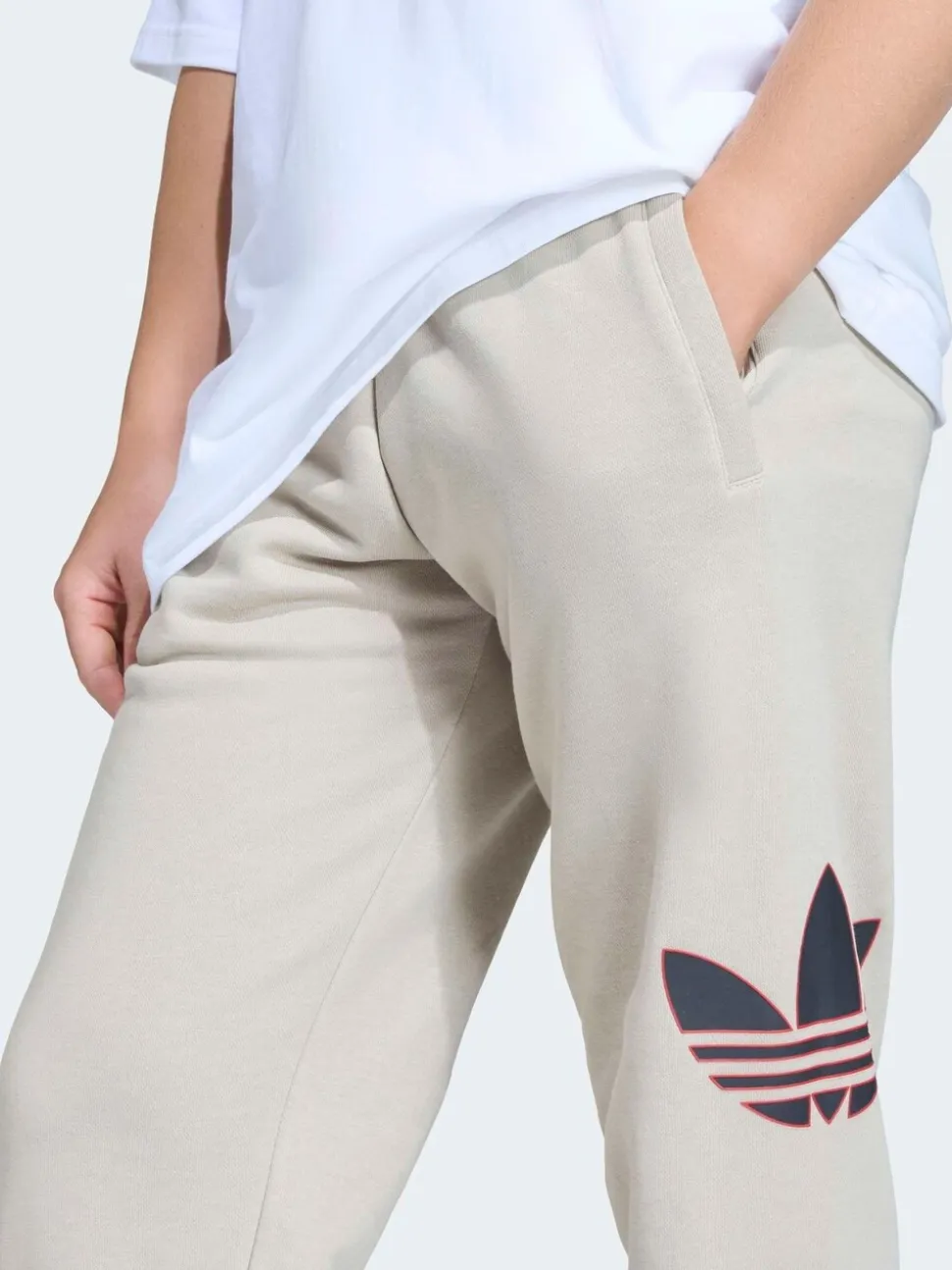 neutre - adidas Originals Oversized Trefoil Joggers