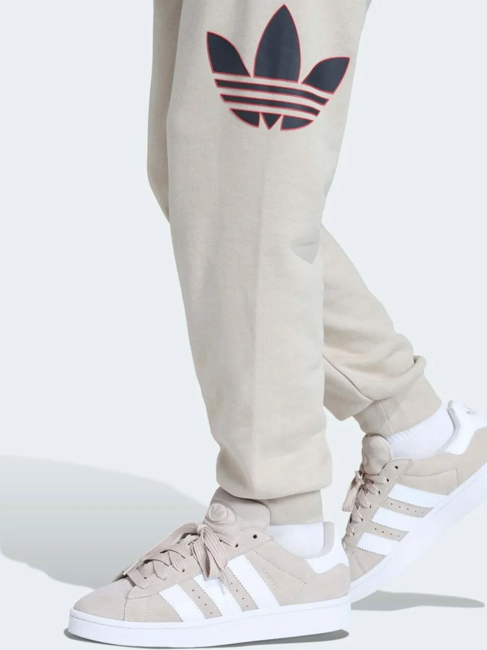 neutre - adidas Originals Oversized Trefoil Joggers