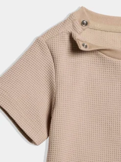 neutre - adidas Originals ensemble t-shirt et short gaufré