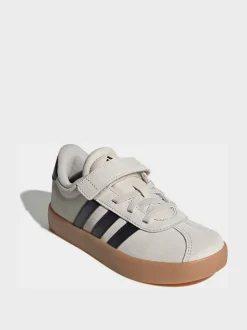 neutre - adidas Vl Cour 3.0 Baskets enfant à crochets et boucles