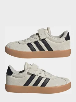 neutre - adidas Vl Cour 3.0 Baskets enfant à crochets et boucles