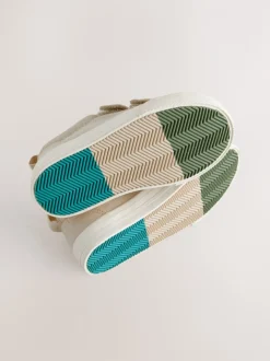 neutre - Baskets à deux lanières à fermeture tactile