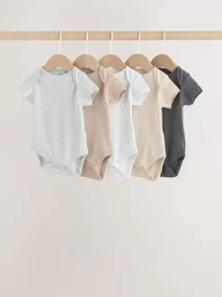 neutre - Bébé Essentiel Manches courtes Body 5 Lot