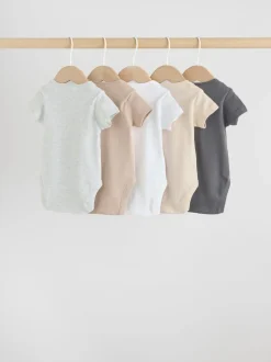 neutre - Bébé Essentiel Manches courtes Body 5 Lot