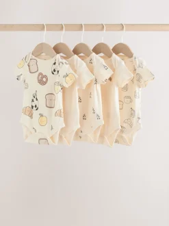 neutre - Bodys pour bébés Manches courtes 5 Pack