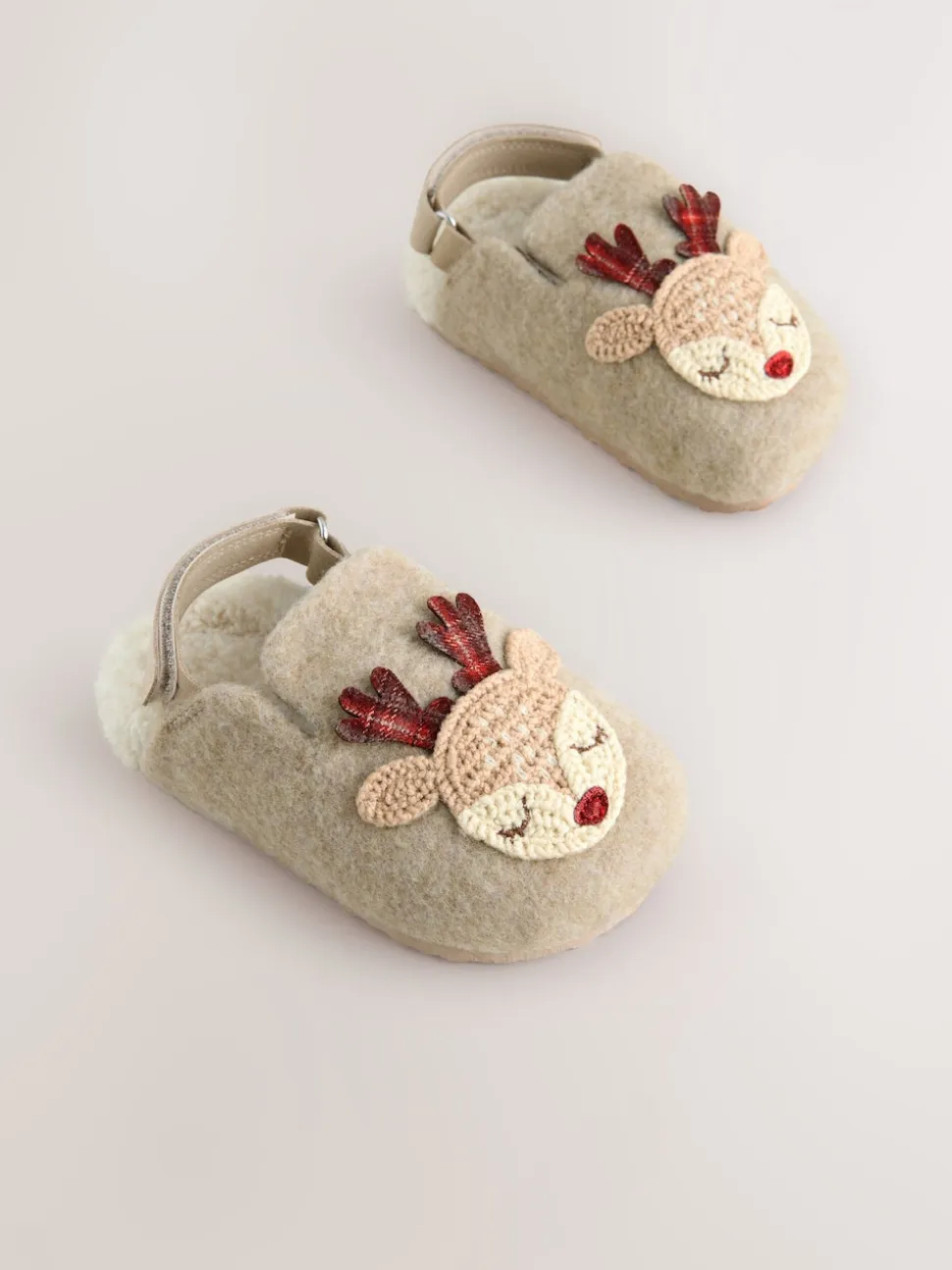 neutre - Chaussons sabots de Noël renne