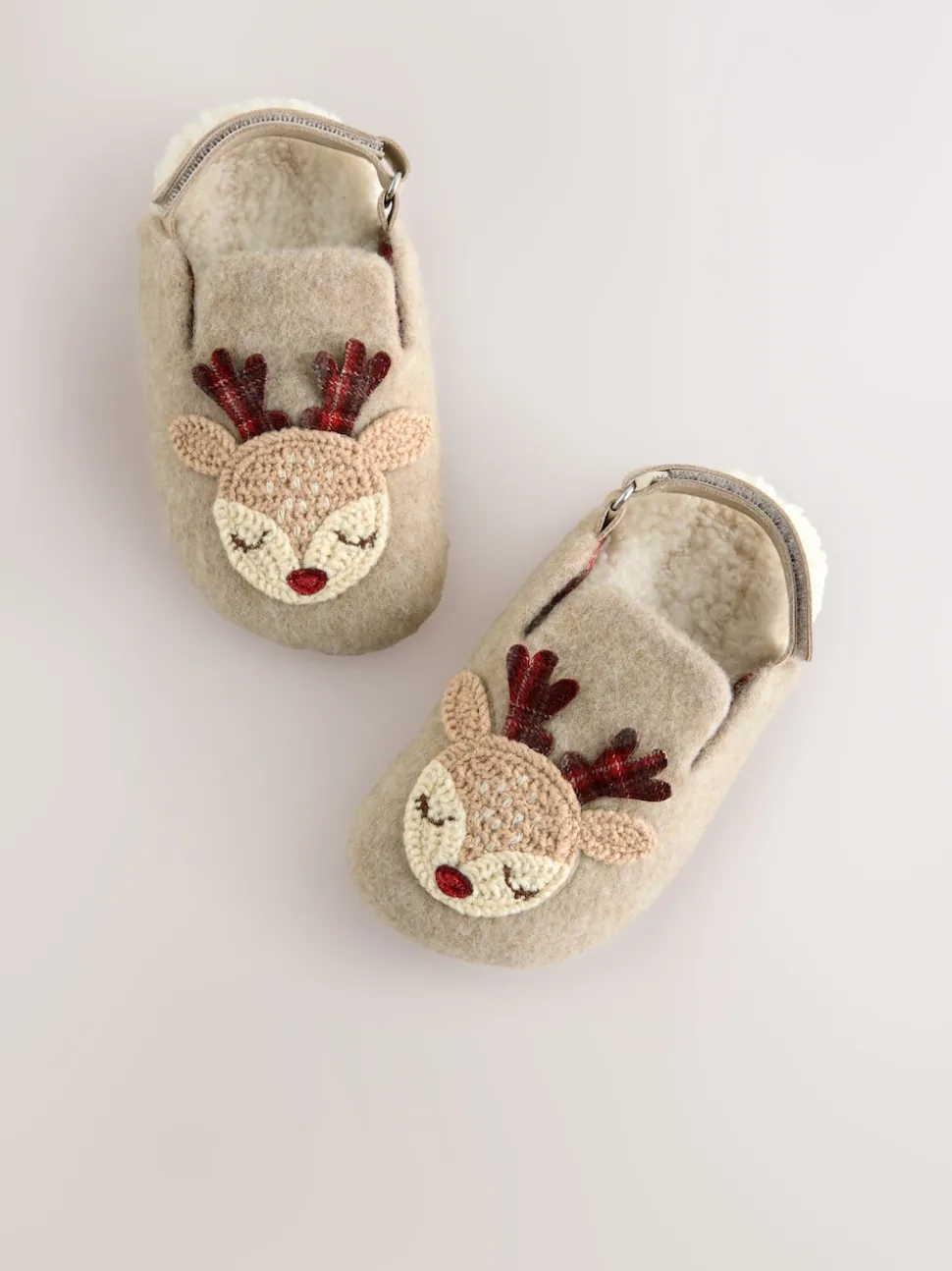 neutre - Chaussons sabots de Noël renne