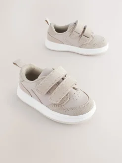 neutre - Chaussures bébé Splash en cuir à fermeture scratch