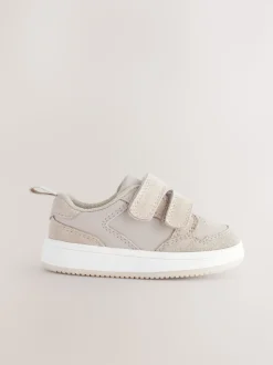 neutre - Chaussures bébé Splash en cuir à fermeture scratch