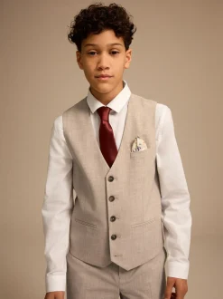 neutre - Ensemble gilet et cravate (12mois-16ans)