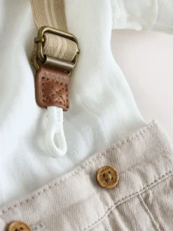 neutre - Ensemble pantalon-chemise et bretelles bébé 3 pièces (0mois-2ans)