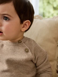 neutre - Ensemble pull et legging en maille bébé (0 mois-2 ans)
