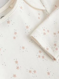 neutre - Lot de 5 bodys bébé à manches longues 100 % coton