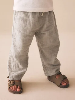 neutre - Pantalons à enfiler texturé doux (3mois-7ans)