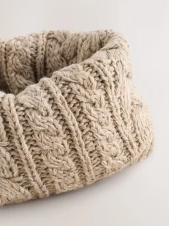 neutre - Snood en tricot torsadé (1-16ans)