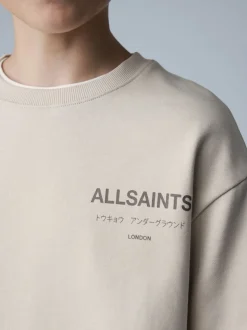 neutre - Sweat-shirt smALLSAINTS oversize Underground Col rond