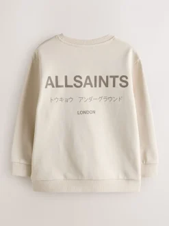 neutre - Sweat-shirt smALLSAINTS oversize Underground Col rond