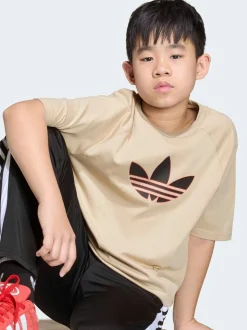 neutre - T-shirts Adidas Original oversize Trefoil