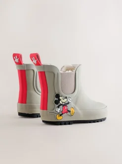 neutre - Wellies à cheville doublées Mickey Mouse