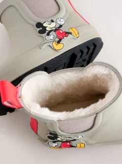 neutre - Wellies à cheville doublées Mickey Mouse