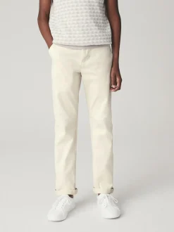 Neutre écru - Pantalon chino extensible (3-17ans)