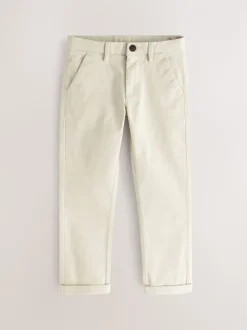 Neutre écru - Pantalon chino extensible (3-17ans)