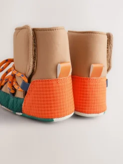Neutre effet color block - Bottes de neige matelassées bébé (0-2mois)