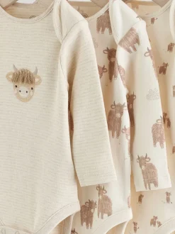 Neutre Hamish - Lot de 3 bodies bébé à manches longues