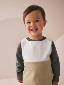 Neutre/gris - Ensemble T-shirt et Jogging à manches longues (3mths-7yrs)