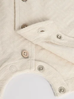 Neutre/kaki - Lot de barboteuses texturées bébé 2